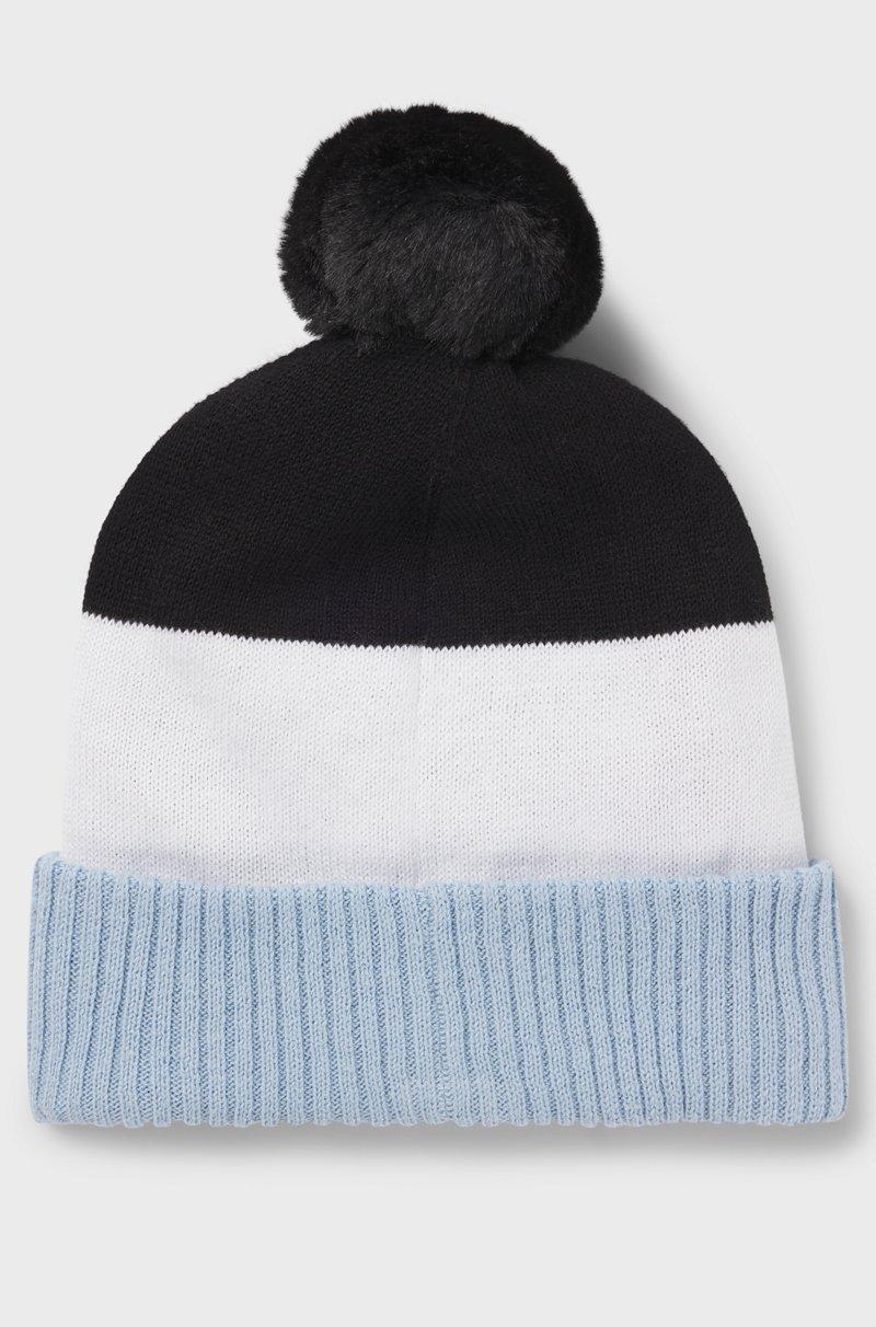Hugo Boss Gorro De Punto Multicolor Con Pompón Para Niños