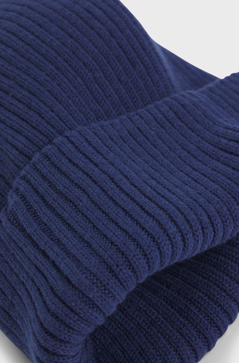 Hugo Boss Gorro De Punto Para Niños Con Etiqueta De Logo Rojo