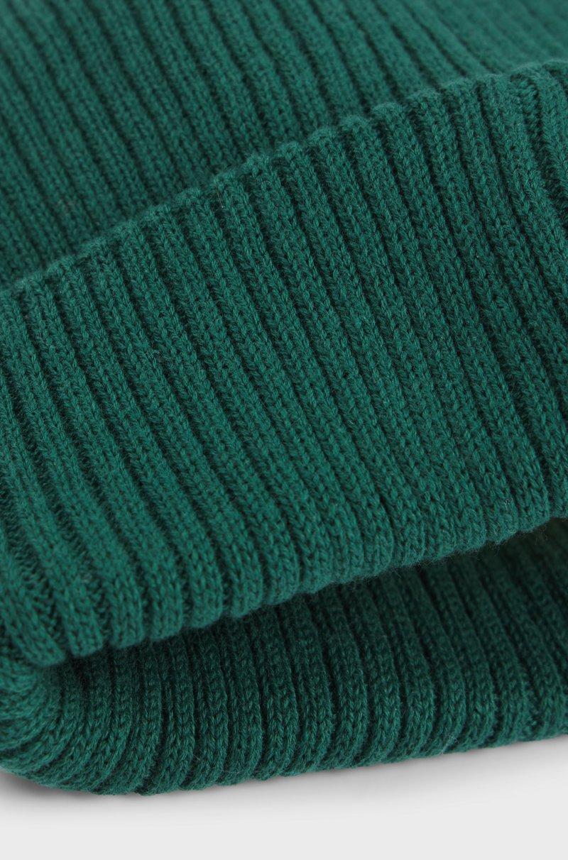 Hugo Boss Gorro De Punto Para Niños Con Etiqueta De Logo Rojo