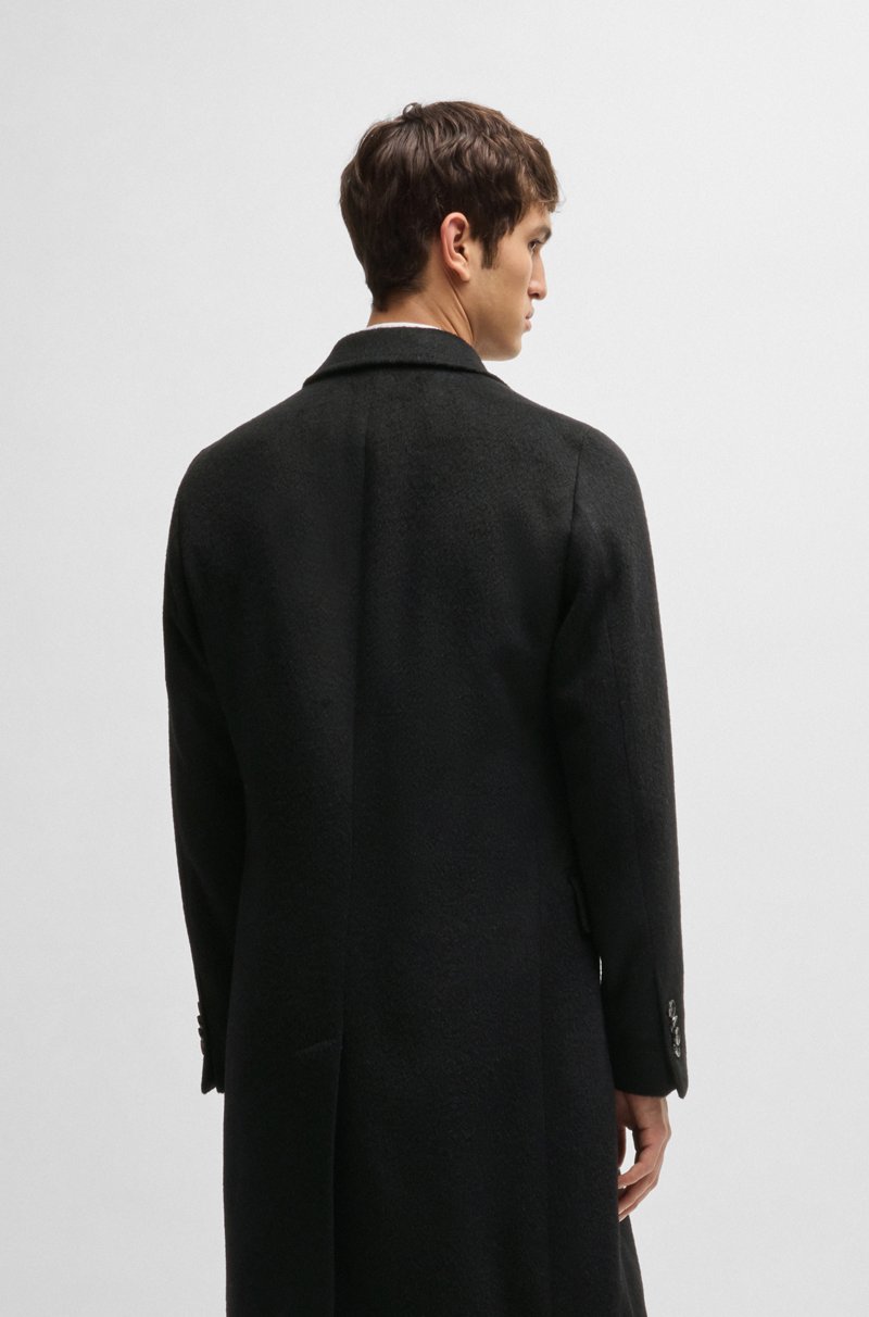 Hugo Boss Abrigo Cruzado En Mezcla De Alpaca