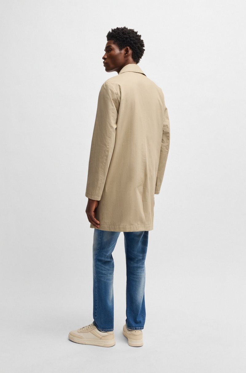 Hugo Boss Abrigo De Corte Clásico En Algodón