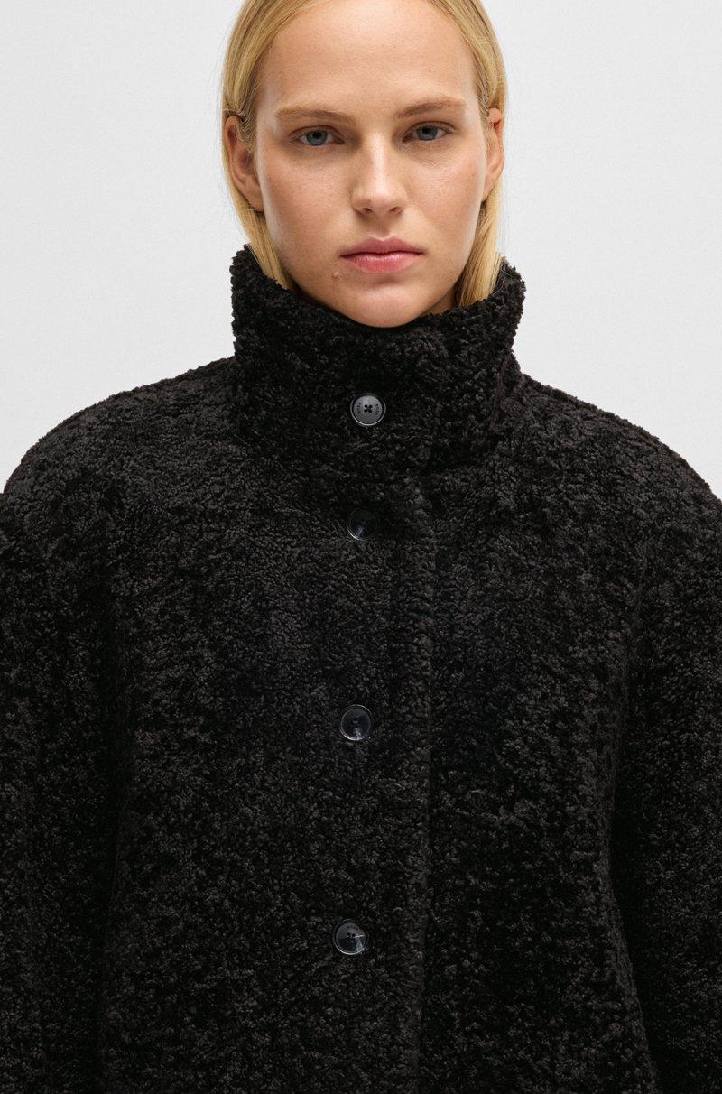 Hugo Boss Abrigo De Peluche Con Botones Estampados