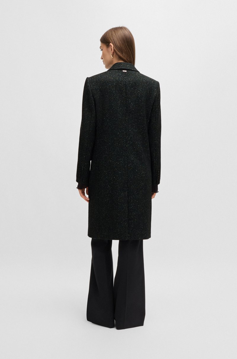 Hugo Boss Abrigo Formal Con Microestructura