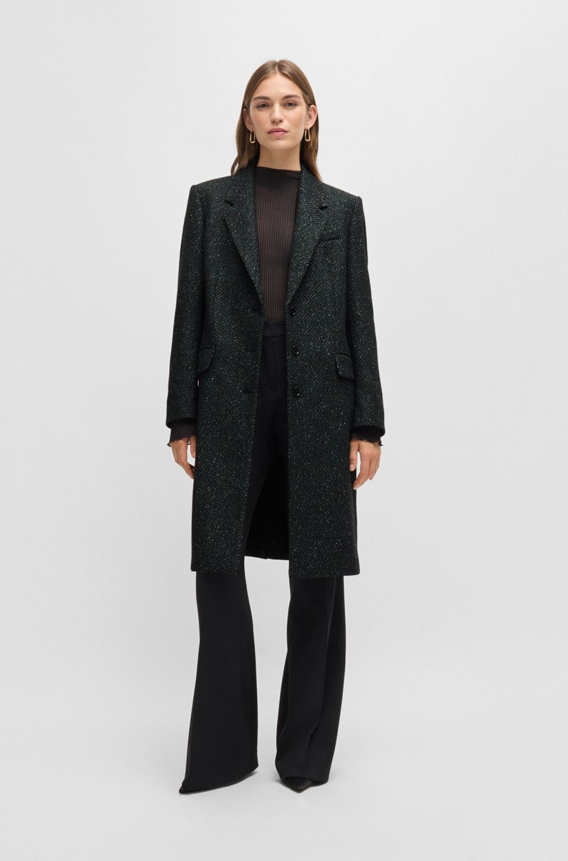 Hugo Boss Abrigo Formal Con Microestructura