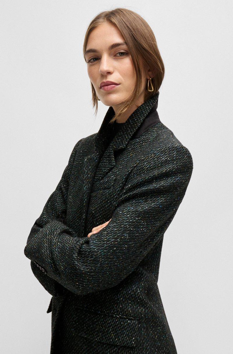 Hugo Boss Abrigo Formal Con Microestructura