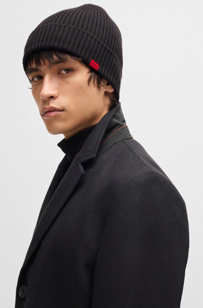 Hugo Boss Abrigo Regular Fit En Mezcla De Lana