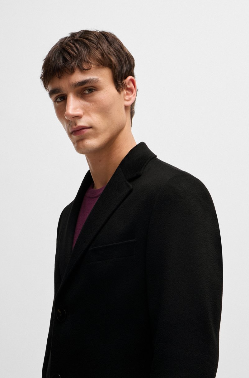 Hugo Boss Abrigo Slim Fit De Cashmere