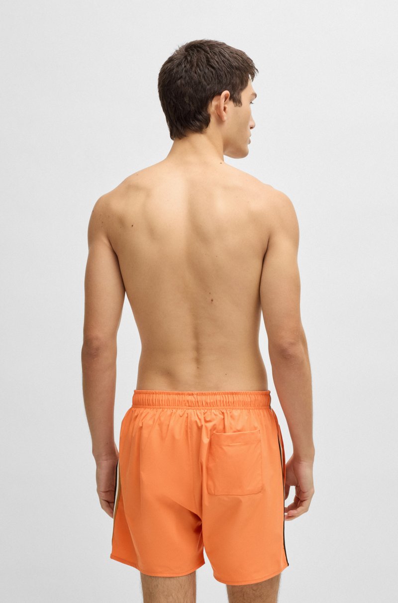 Hugo Boss Bañador Con Logo Y Raya De La Marca