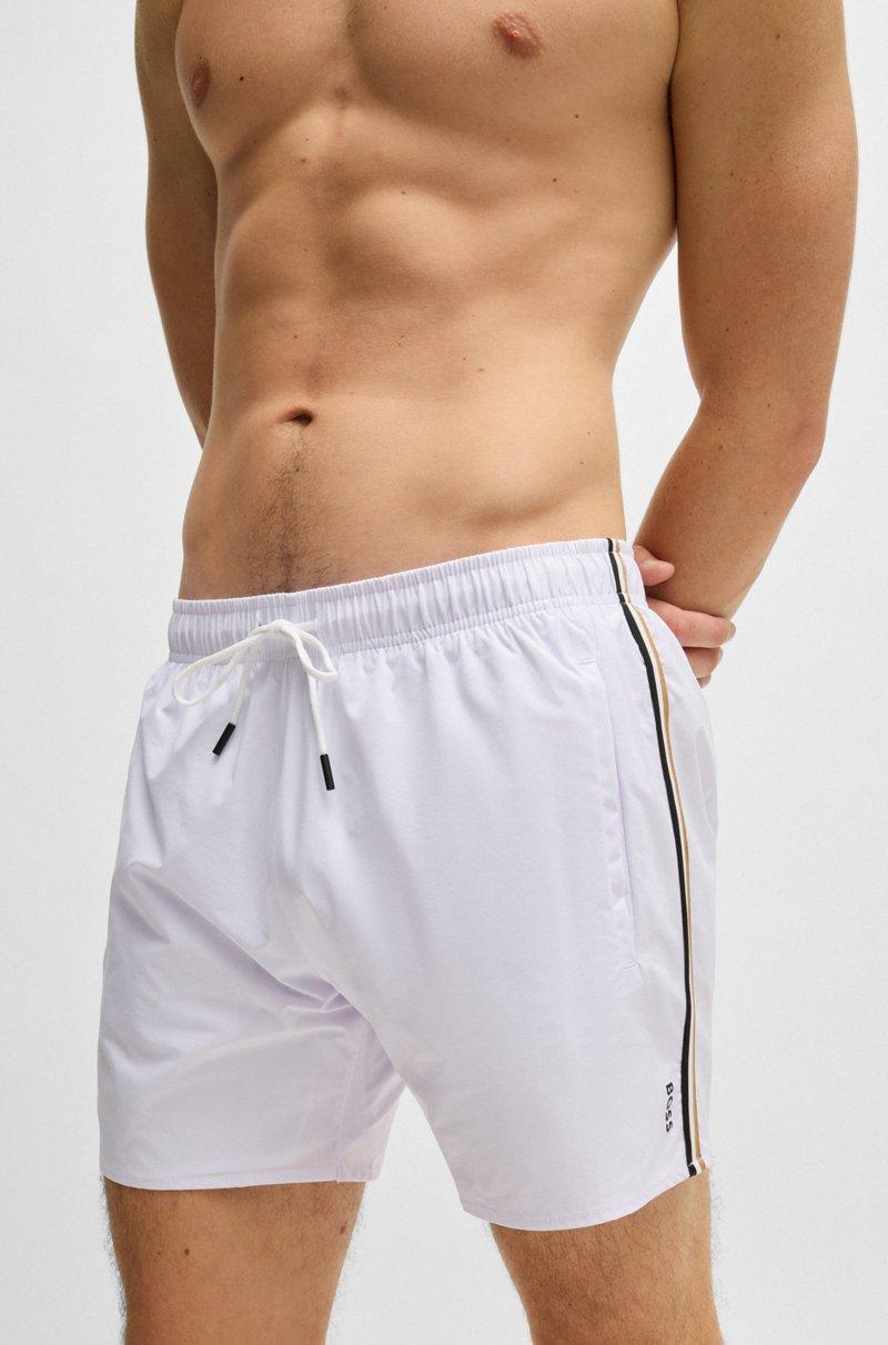 Hugo Boss Bañador Con Logo Y Raya De La Marca