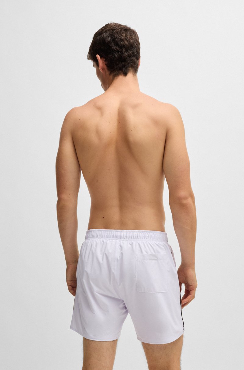 Hugo Boss Bañador Con Logo Y Raya De La Marca