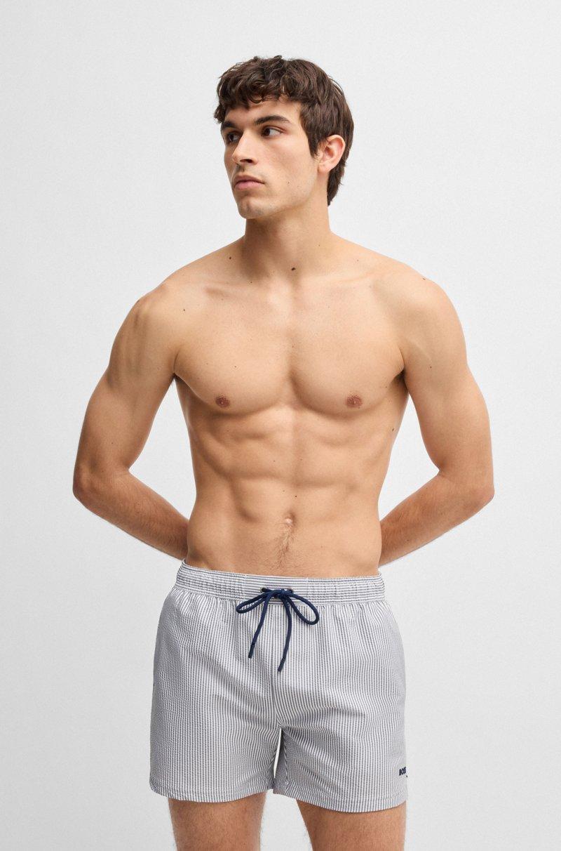 Hugo Boss Bañador En Tejido De Sirsaca A Rayas