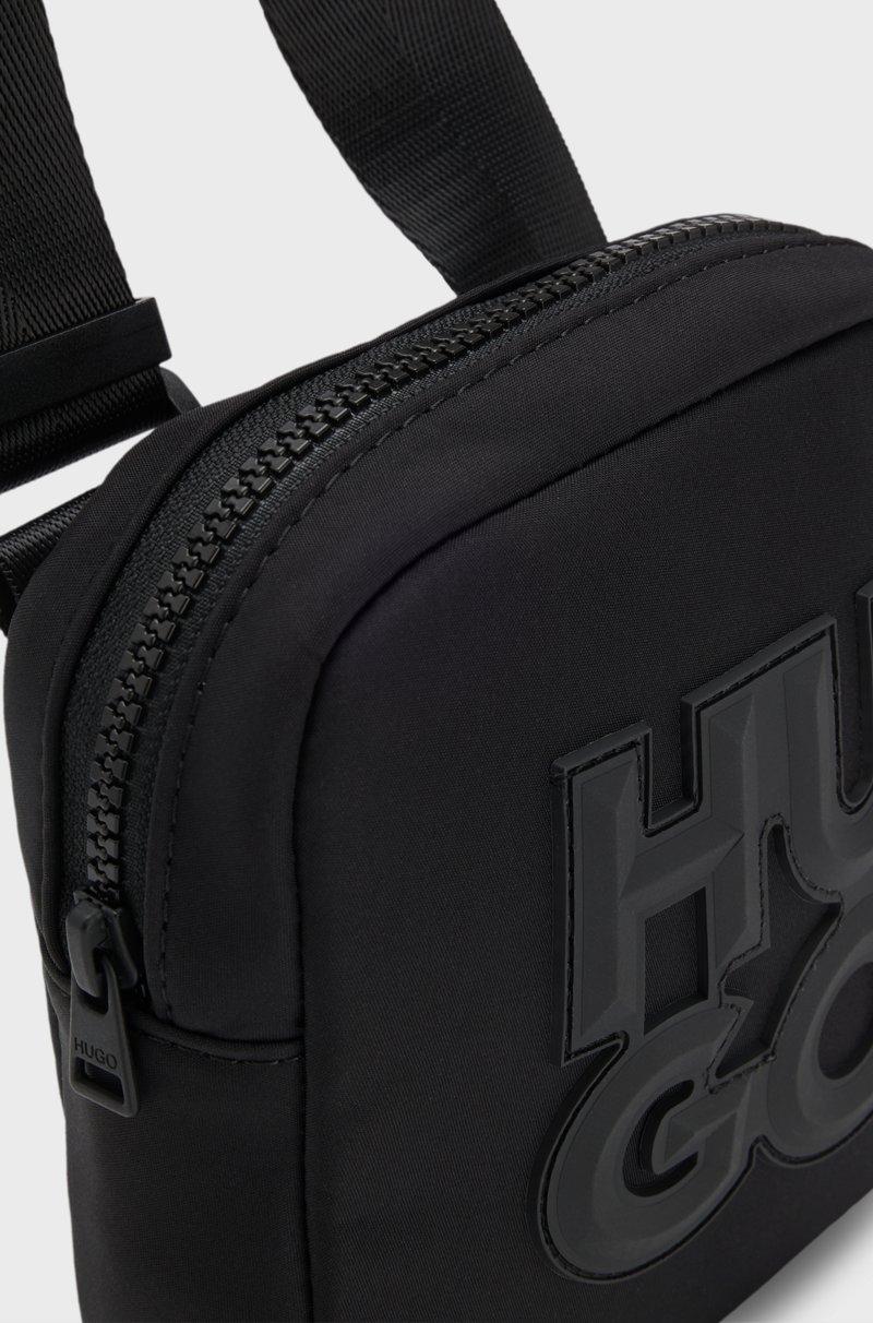 Hugo Boss Bandolera Para Niños Con Logo Apilado