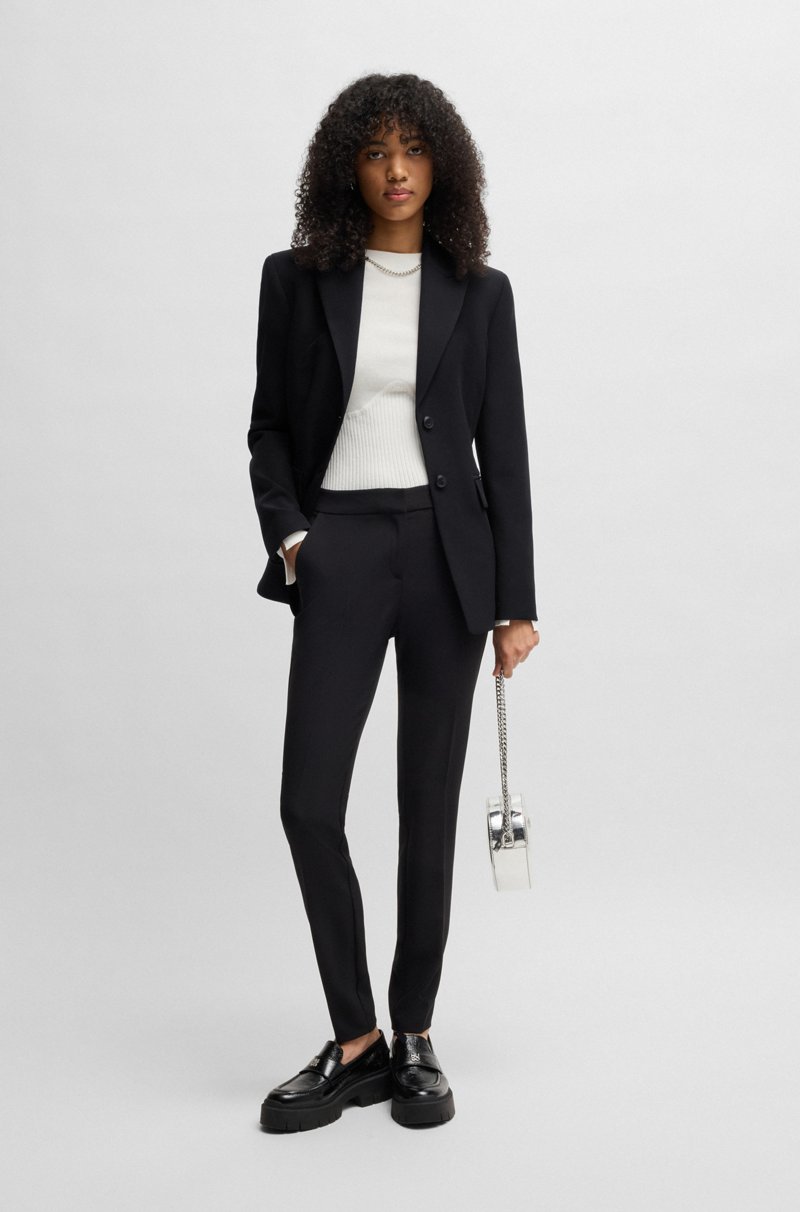 Hugo Boss Blazer Regular Fit De Material Elástico