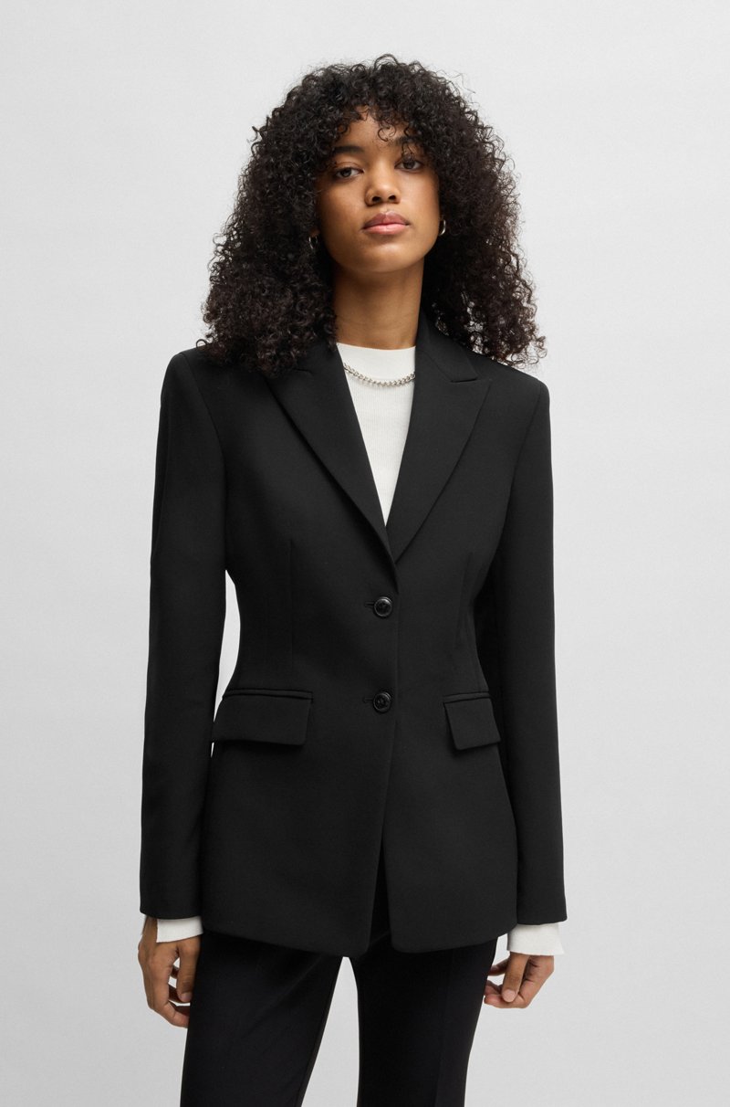 Hugo Boss Blazer regular fit de material elástico