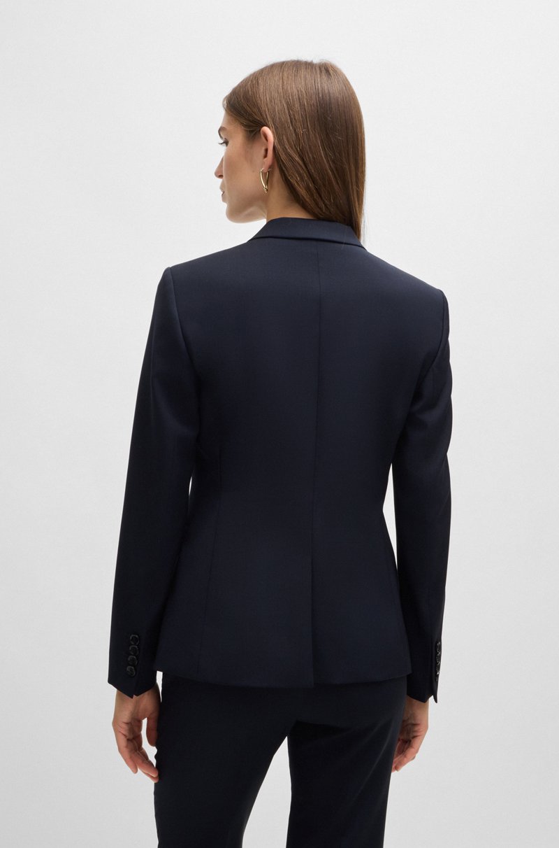 Hugo Boss Blazer Regular Fit En Lana Virgen