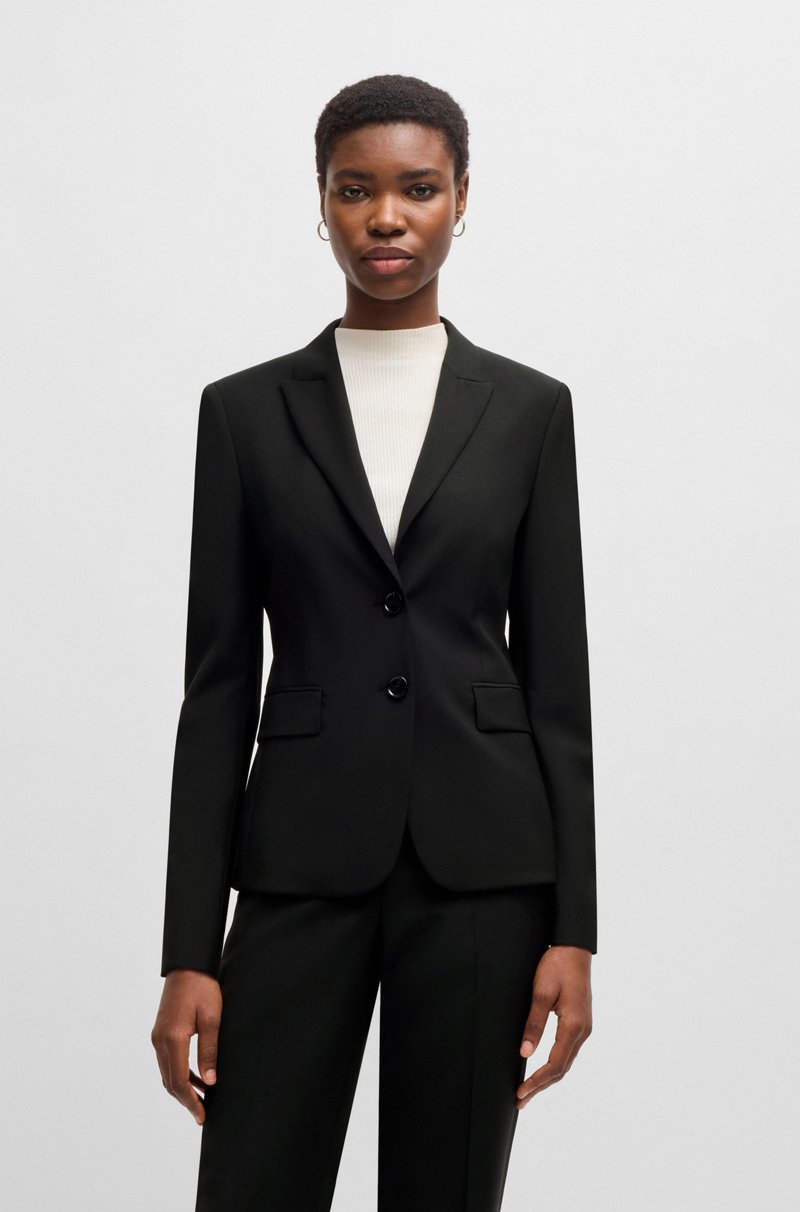 Hugo Boss Blazer regular fit en lana virgen