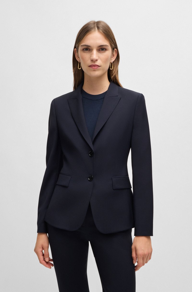 Hugo Boss Blazer regular fit en lana virgen