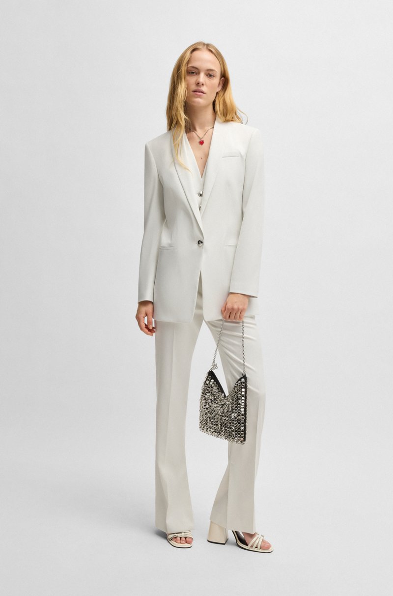 Hugo Boss Blazer Regular Fit En Tejido Brillante