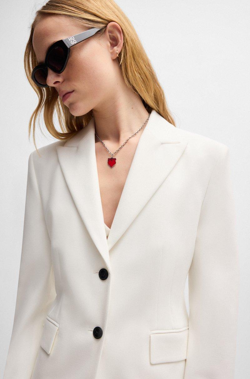 Hugo Boss Blazer Slim Fit Con Botones En Contraste