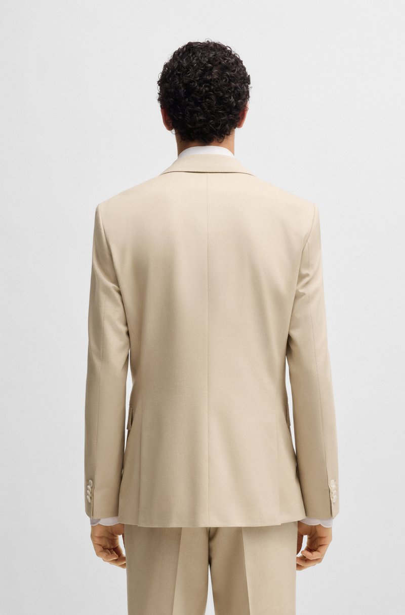 Hugo Boss Blazer Slim Fit De Gasa Elástica