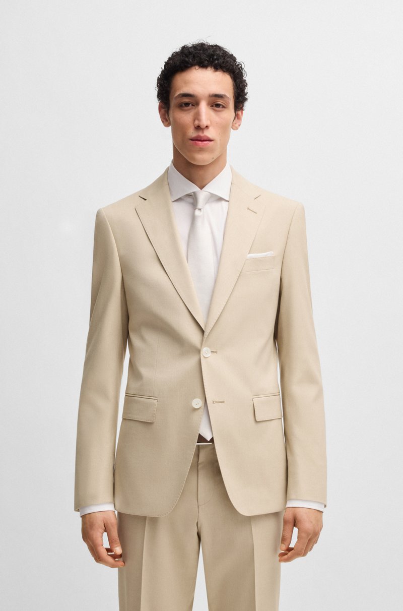 Hugo Boss Blazer slim fit de gasa elástica