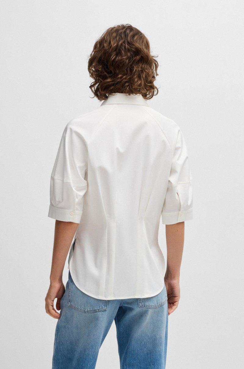 Hugo Boss Blusa De Sastrería En Algodón Elástico
