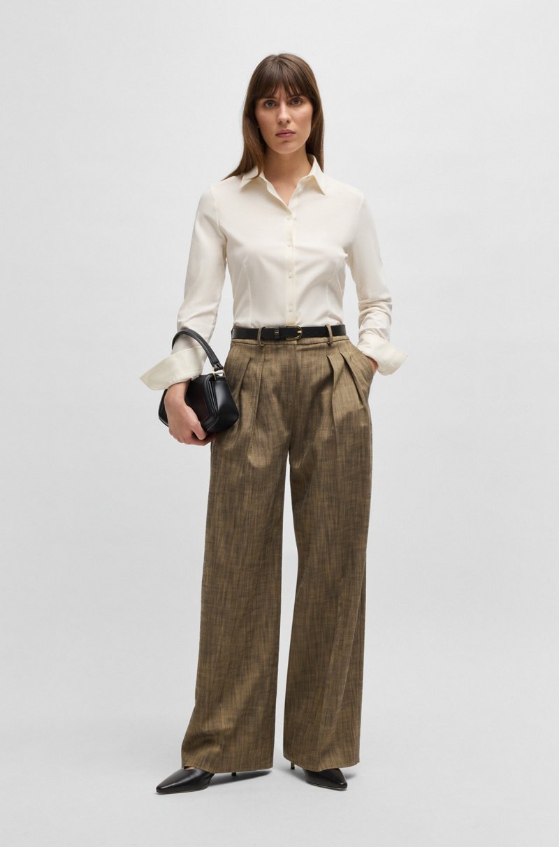 Hugo Boss Blusa Extra Slim Fit En Punto De Algodón