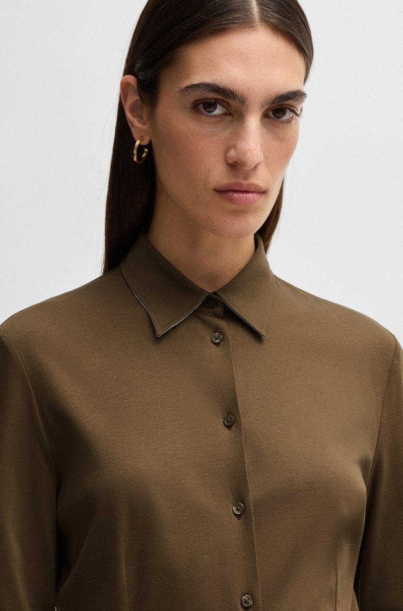 Hugo Boss Blusa Extra Slim Fit En Punto De Algodón