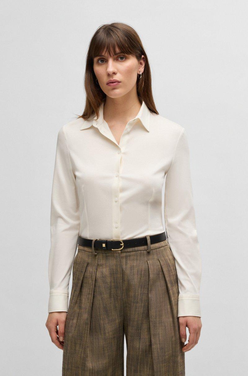 Hugo Boss Blusa Extra Slim Fit En Punto De Algodón