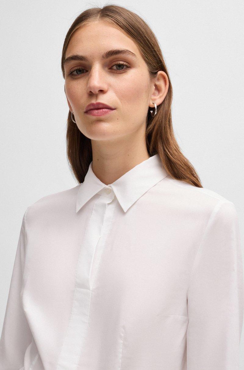 Hugo Boss Blusa Slim Fit De Algodón