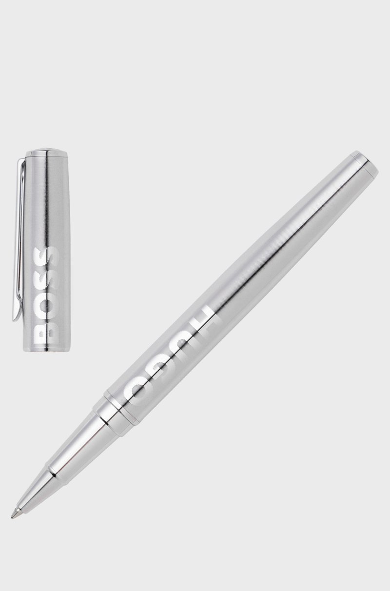 Hugo Boss Bolígrafo De Gel En Latón Cromado