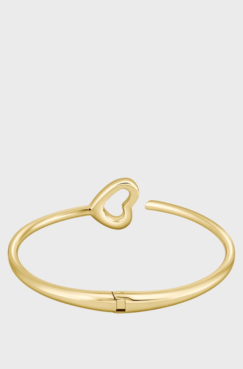 Hugo Boss Brazalete Dorado Con Detalle De Corazón