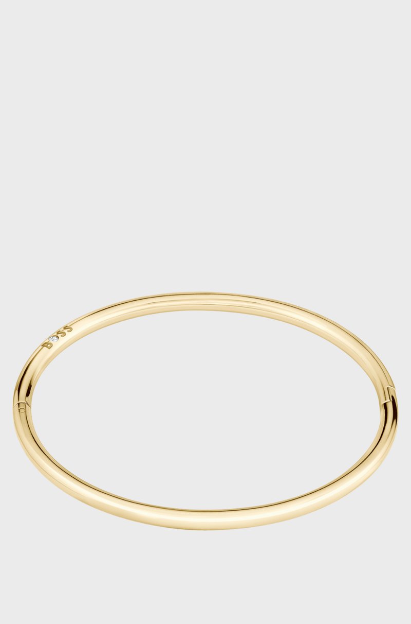 Hugo Boss Brazalete Dorado Con Detalle De Logo