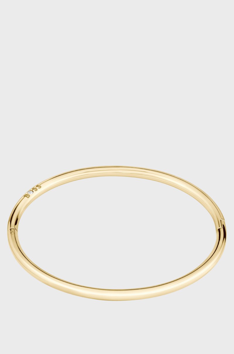 Hugo Boss Brazalete Dorado Con Detalle De Logo