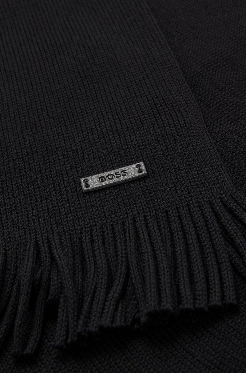 Hugo Boss Bufanda De Punto Raschel En Lana Merina