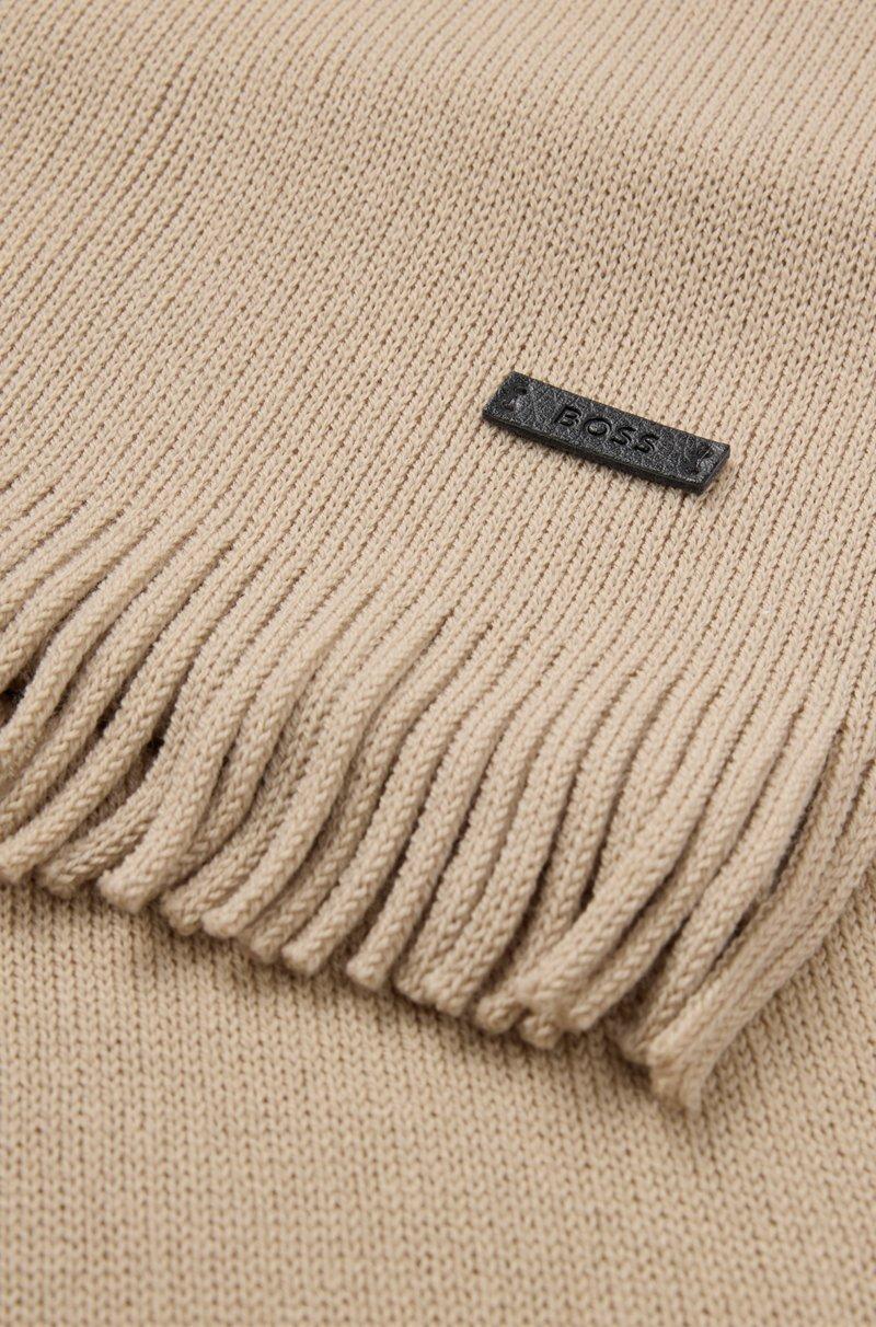 Hugo Boss Bufanda De Punto Raschel En Lana Merina