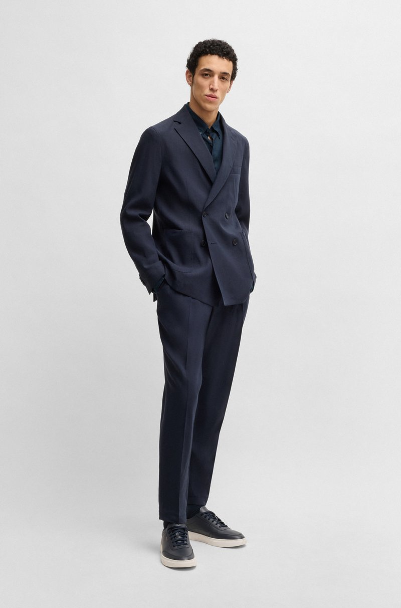 Hugo Boss Camisa Abotonada Regular Fit De Lino