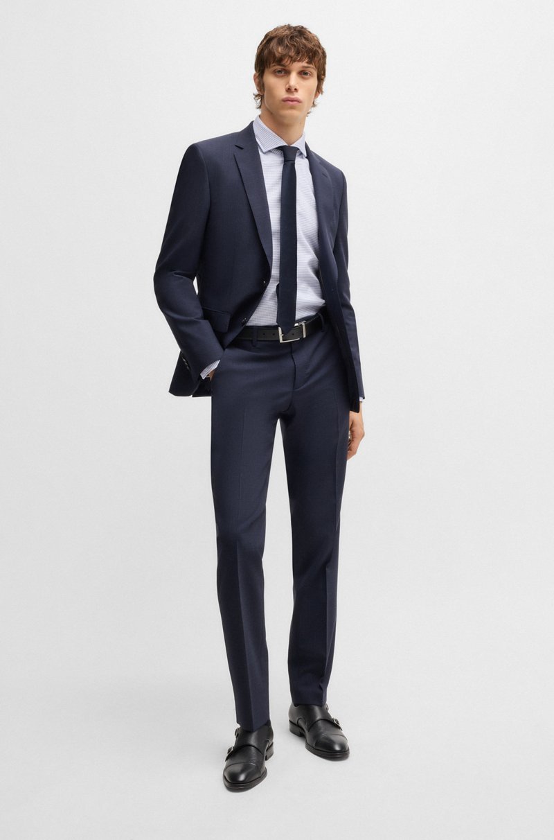 Hugo Boss Camisa Casual Fit De Algodón Estampado