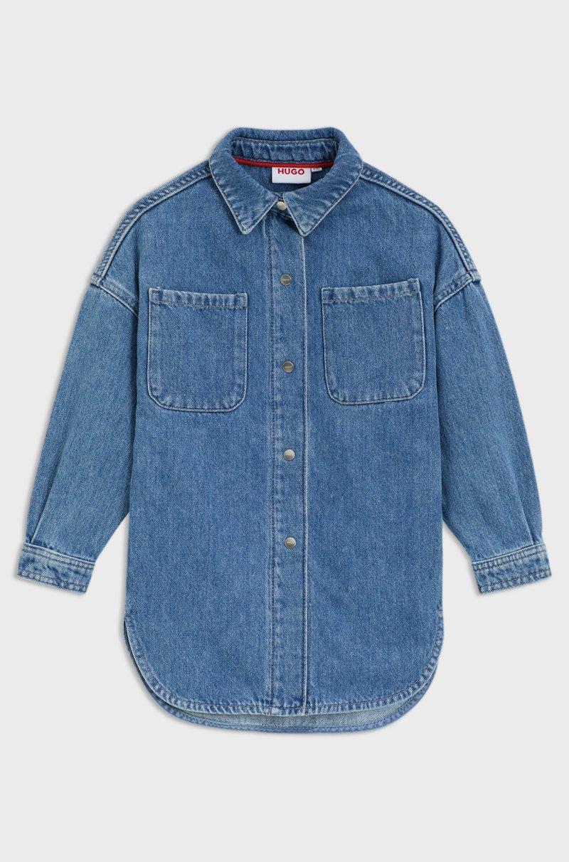 Hugo Boss Camisa en denim holgada para niños