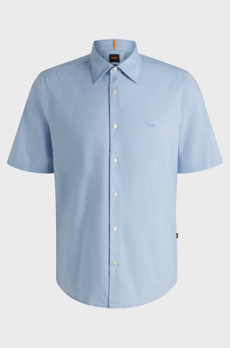Hugo Boss Camisa regular fit en algodón Oxford