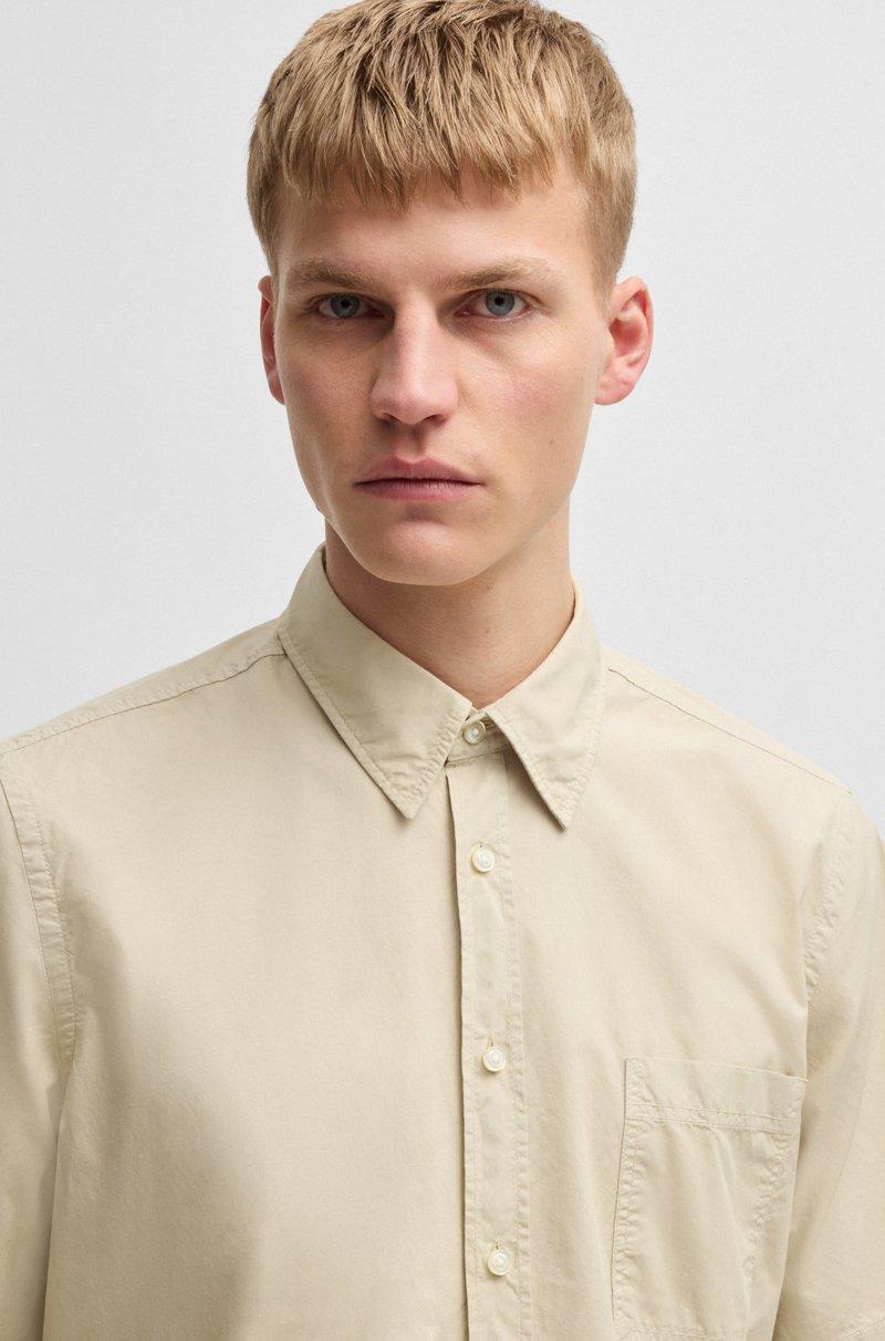 Hugo Boss Camisa Regular Fit En Popelín De Algodón