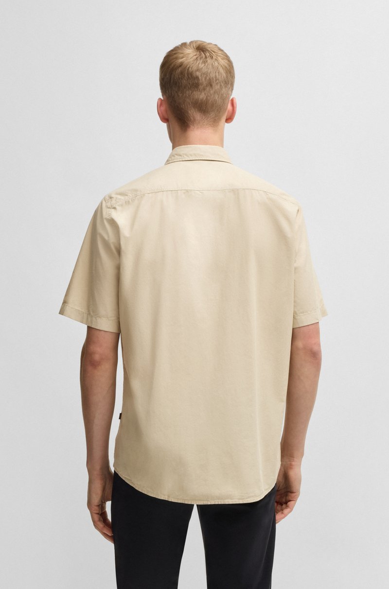 Hugo Boss Camisa Regular Fit En Popelín De Algodón