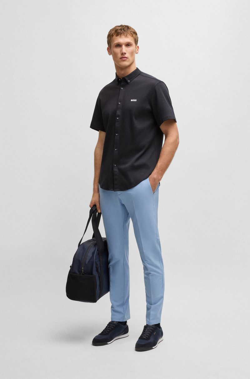 Hugo Boss Camisa Regular Fit En Punto De Algodón