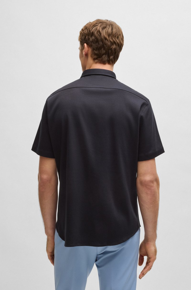 Hugo Boss Camisa Regular Fit En Punto De Algodón