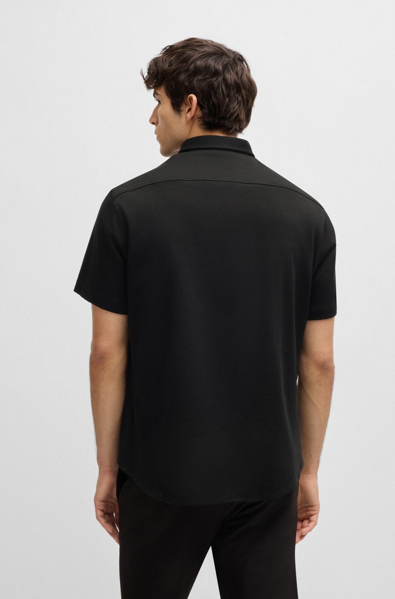 Hugo Boss Camisa Regular Fit En Punto De Algodón