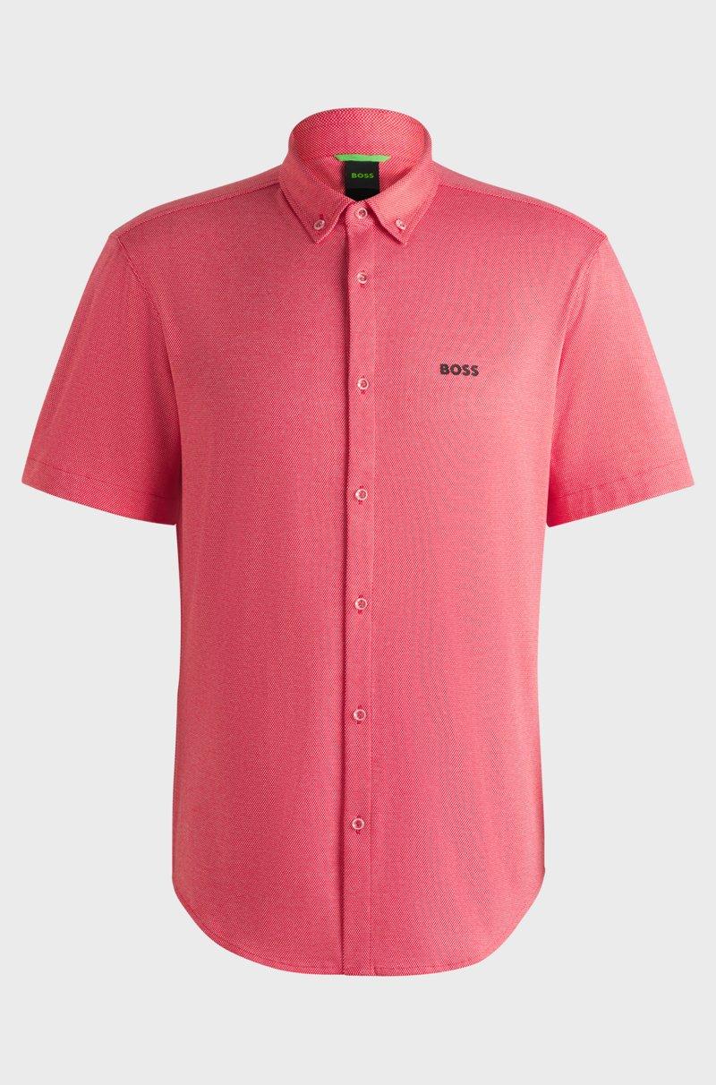 Hugo Boss Camisa Regular Fit En Punto De Algodón
