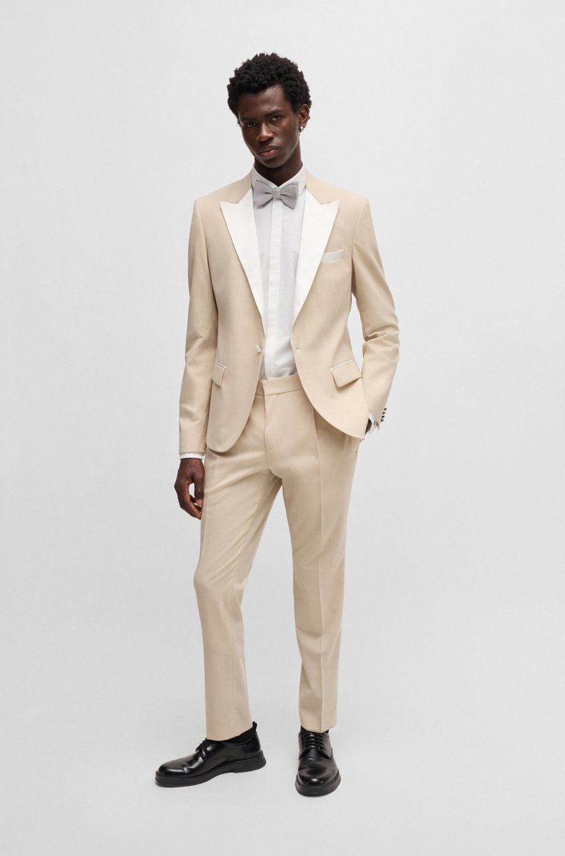Hugo Boss Camisa Slim Fit A Rayas En Algodón