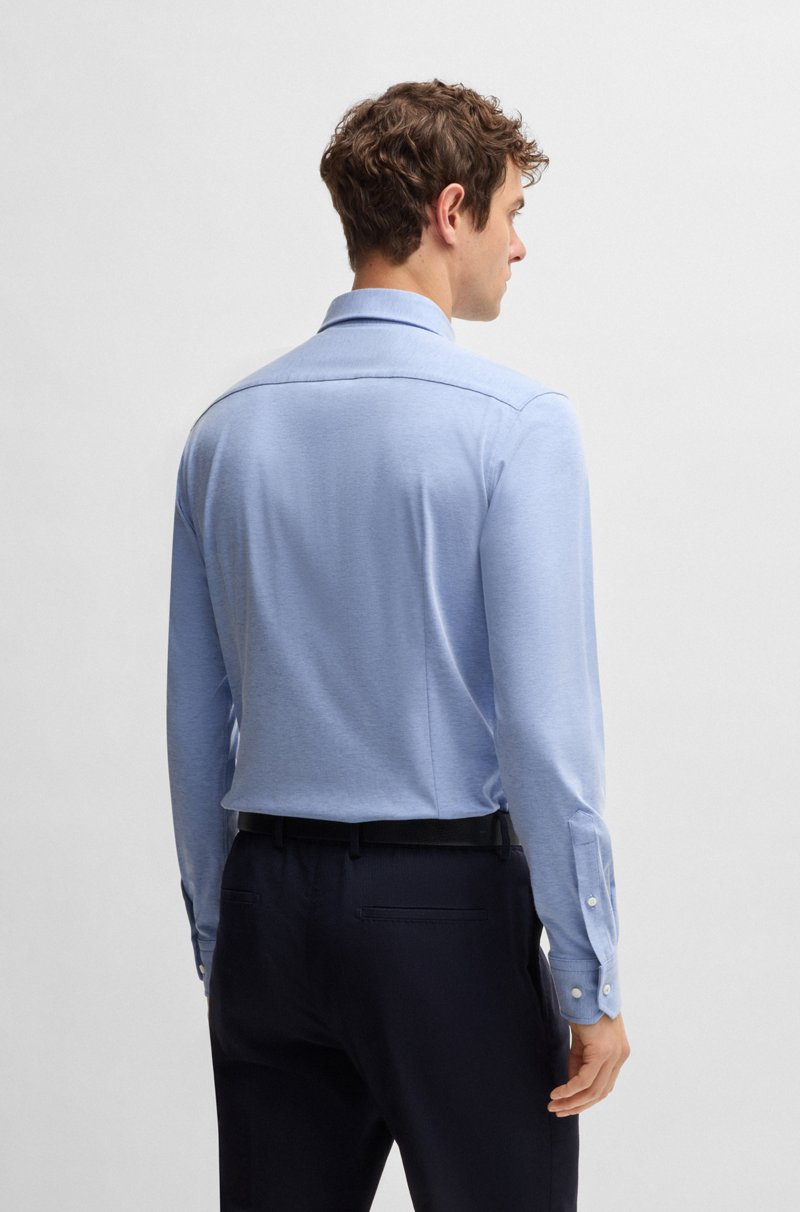 Hugo Boss Camisa Slim Fit De Algodón Elástico