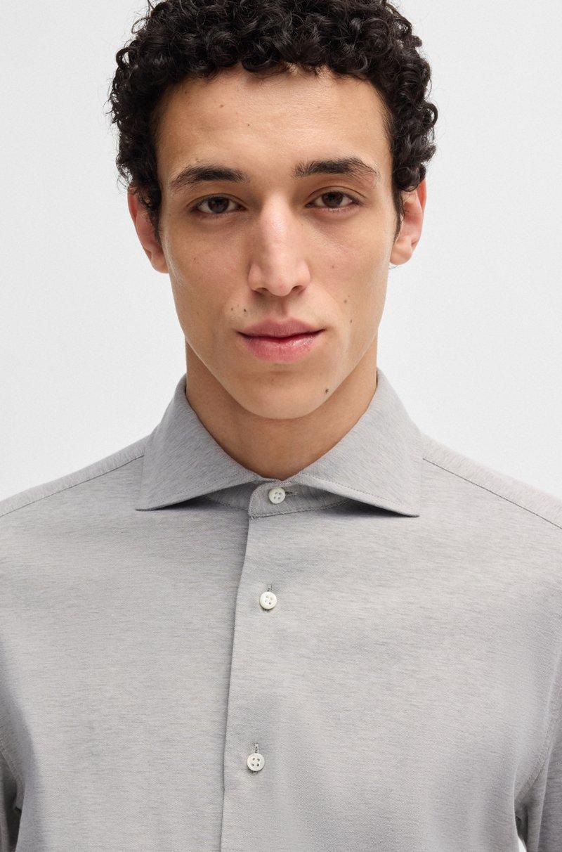 Hugo Boss Camisa Slim Fit De Algodón Elástico