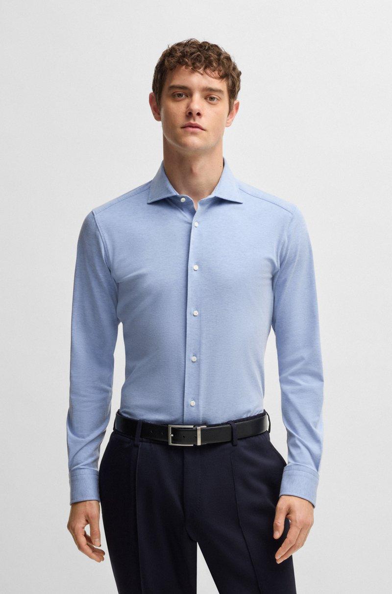 Hugo Boss Camisa Slim Fit De Algodón Elástico